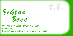 viktor bese business card